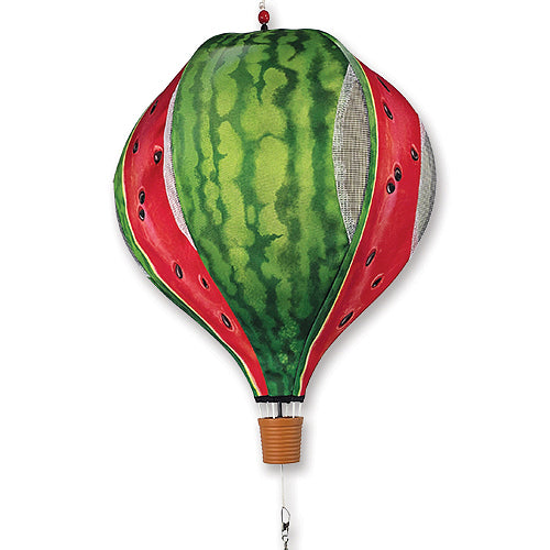 Watermelon pop-up hot air balloon wind spinner, 19 inch, for garden and patio