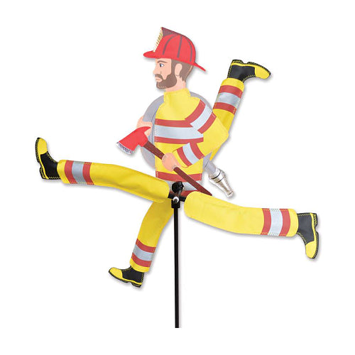 RUNNING FIREMAN WhirliGig Spinner - 23 Inch - Wind Sensations
