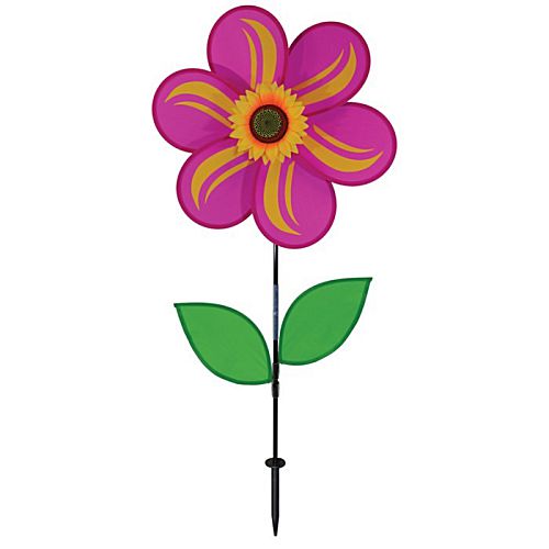 2694_Pink-Sunflower-spinner-with-leaves-19inch