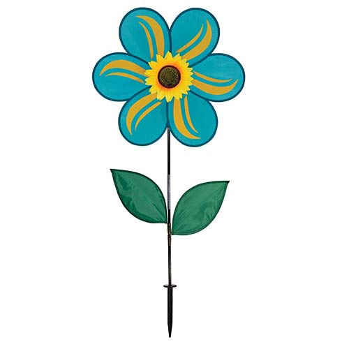 2743_Teal-Sunflower-spinner-with-leaves-19inch