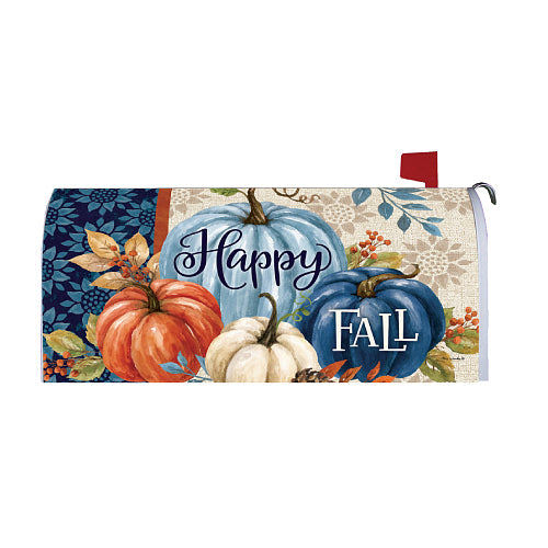 PUMPKIN BLUES Oversized Fall Mailbox Cover Custom Decor