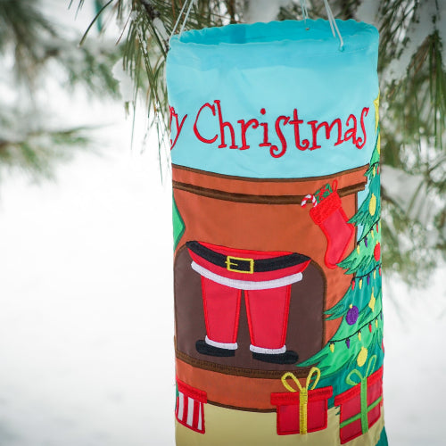 MERRY CHRISTMAS Holiday Windsock - 40" In The Breeze