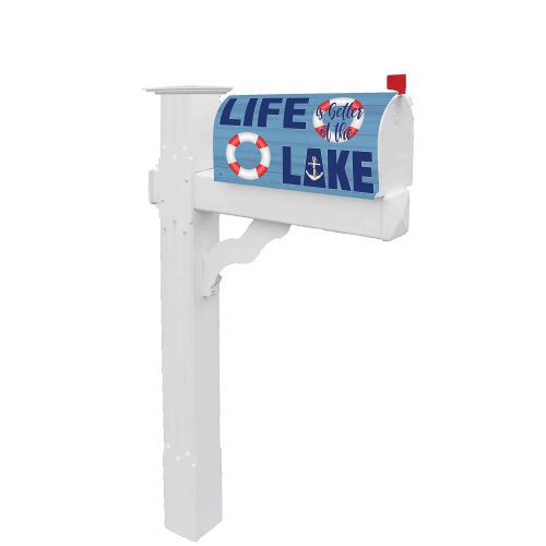 Lake Life Mailbox Makeover mailbox cover