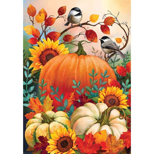5224FL_Pumpkin-_-Chickadees-standard-size-flag-28-x-40