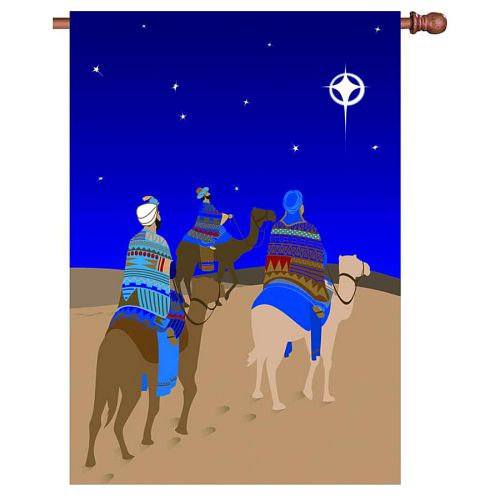 THREE WISE MEN Standard Size Christmas Flag - 28" x 40" - Wind Sensations
