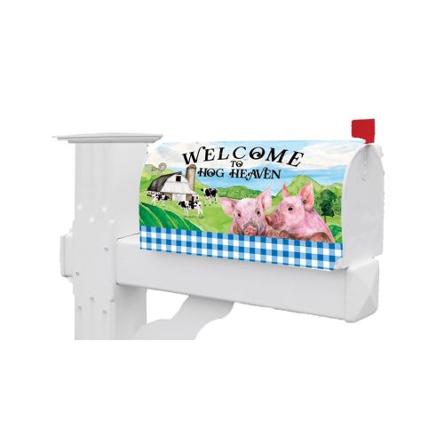 5352MM_Hog-Heaven-Mailbox-Makeover-Welcome-To-Hog-Heaven-farm-mailbox-cover-pigs-cows-barn