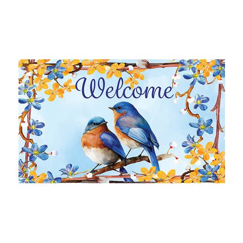 5357M_Lovely-Bluebirds-indoor-outdoor-spring-doormat