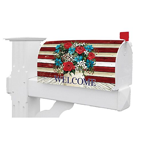 5377MM_Flag-Floral-Mailbox-Makeover-patriotic-welcome-mailbox-cover