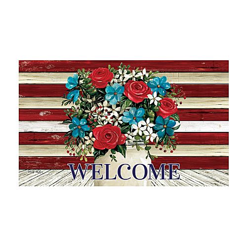 5377M_Flag-Floral-patriotic-welcome-doormat-30-x-18