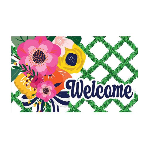 5392M_Floral-Lattice-indoor-outdoor-welcome-doormat-30-x-18