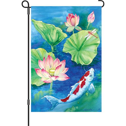 56112_Lotus-Koi-garden-size-undersea-flag-12-x-18
