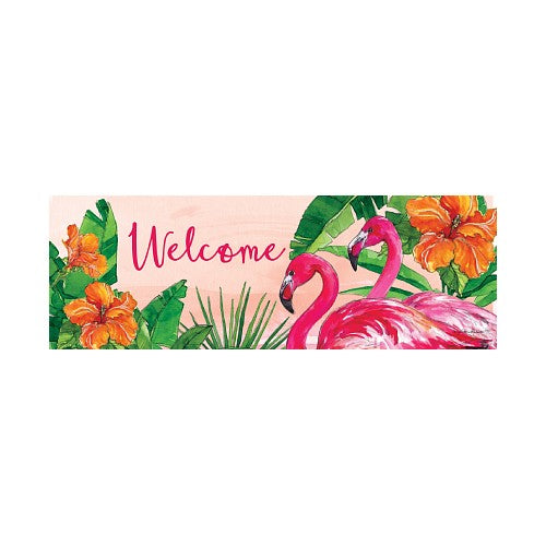 5615SS_Flamingo-Sunset-Signature-Sign-tropical-yard-sign-15-x-5