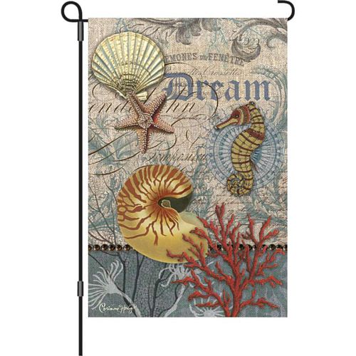 56167_Coastal-Emphemera-seashell-sea-horse-star-fish-garden-size-flag-12-x-18