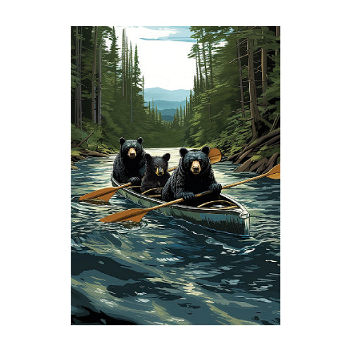 5631FM_Bear-Canoe-garden-size-wildlife-flag