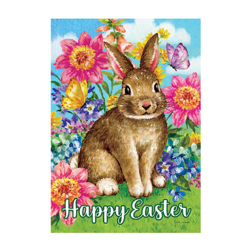 5810FM_Brown-Bunny-garden-size-Happy-Easter-flag-28-x-40