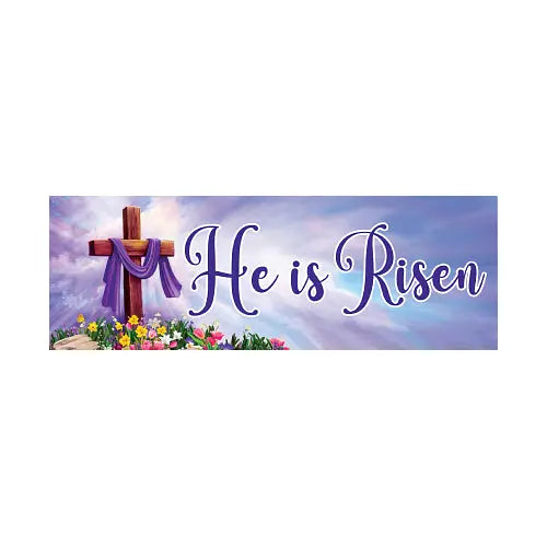 CROSS AND FLOWERS Signature Sign™ Spiritual Easter Yard Sign