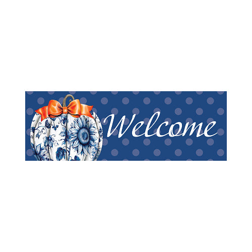 CHINOISERIE PUMPKINS TRIO Welcome Signature Sign Custom Decor