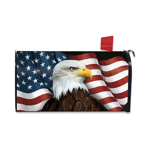 AMERICAN EAGLE Oversized Magnetic Patriotic Mailbox Cover Briarwood Lane