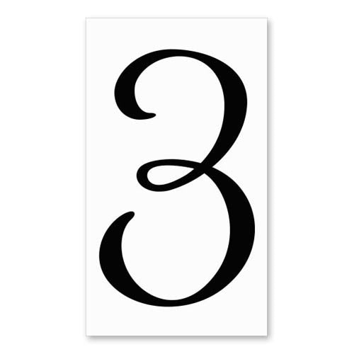 number-3-signature-sign™-tile