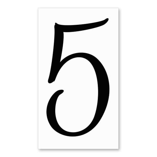 number-5-signature-sign™-tile