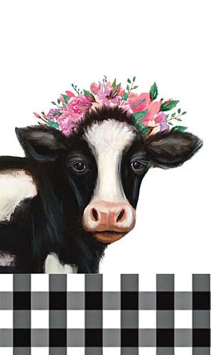 floral-cow-signature-sign™-tile
