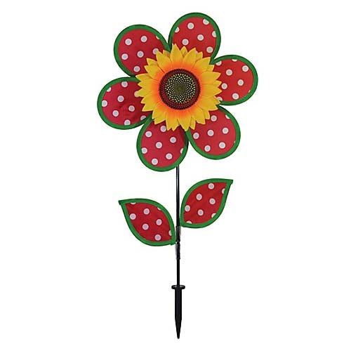 2661_Polka-Dot-Sunflower-Spinner-with-leaves-12inch