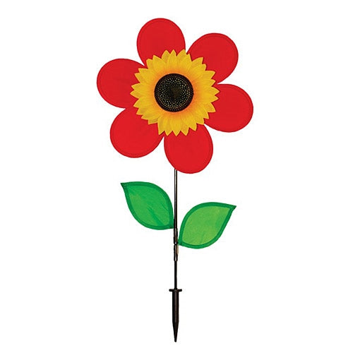 2774_Red-Sunflower-Spinner-with-leaves-12inch