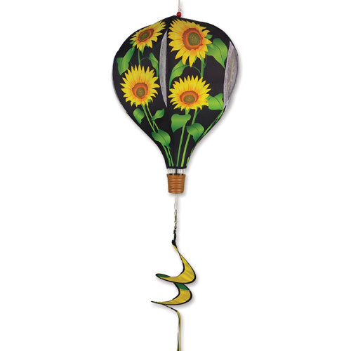 SUNFLOWERS Pop-Up Hot Air Balloon Wind Spinner – 19" Premier