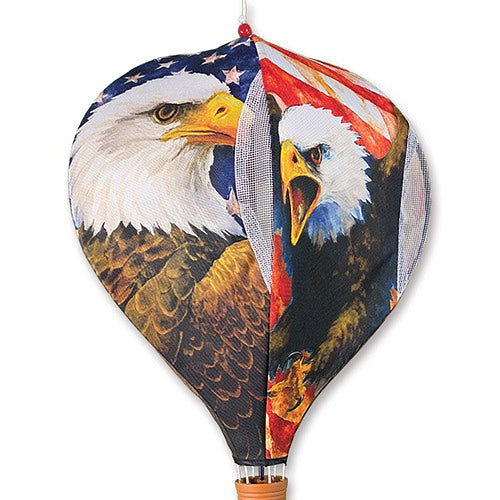 PATRIOTIC EAGLE 19" Pop Up Hot Air Balloon Spinner Premier