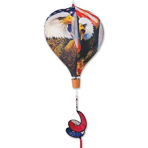 PATRIOTIC EAGLE 19" Pop Up Hot Air Balloon Spinner Premier