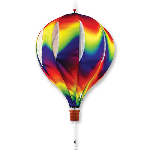 Wavy Gradient - rainbow wave pattern detail on hot air balloon wind spinner