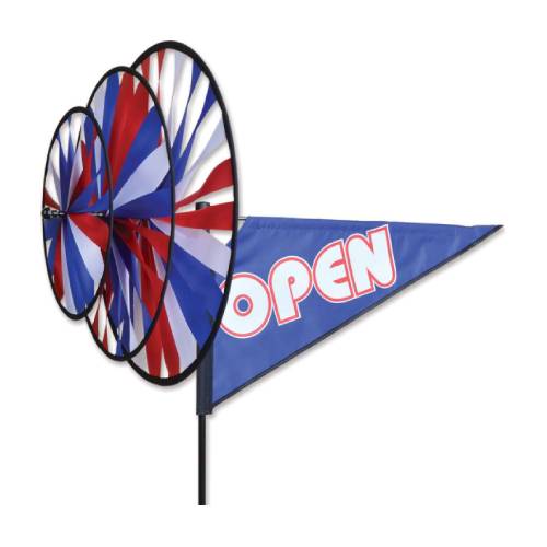 Rainbow Open Triple Spinner Outdoor Business Decor – Wind Sensations