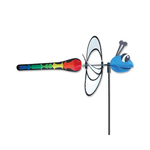 Colorful dragonfly-shaped wind spinner