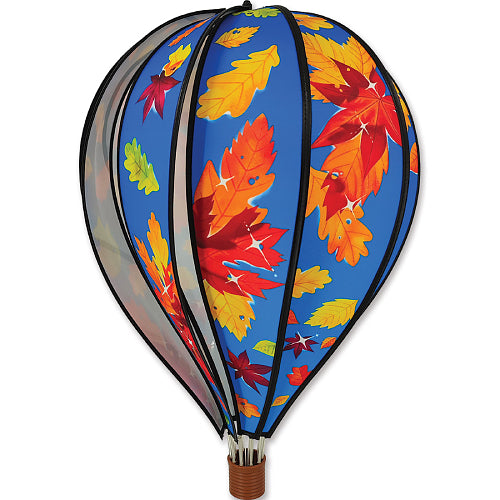 Fall Leaves colorful autumn 22 inch hot air balloon spinner for yard decor