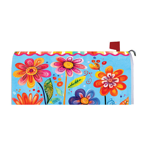 FUNKY FLOWERS Oversized, Floral Mailbox Cover Custom Decor
