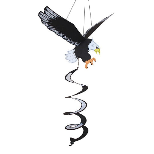 Full view of the decorative hanging twister of a soaring eagle from In The Breeze
