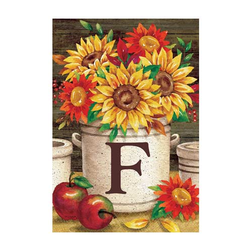 5018FM_sunflower-crock-monogram-F-garden-flag-12-x-18