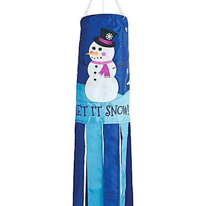 5026_Let-It-Snow-embroidered-winter-windsock-40inch-detail