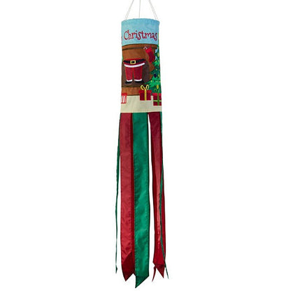 MERRY CHRISTMAS Holiday Windsock - 40" In The Breeze