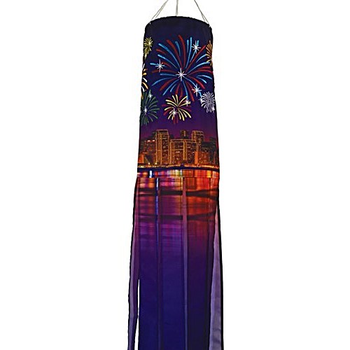 5070_Celebration-Fireworks-embroidered-windsock-40inch-detail