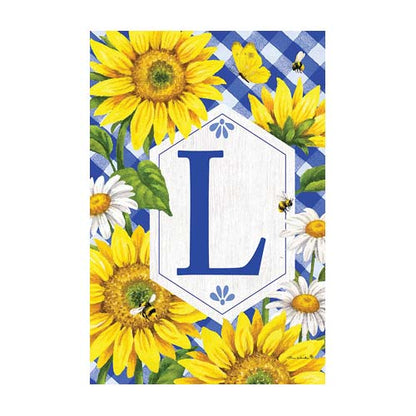 5116FM_Sunflowers-and-Daisies-monogram-L-garden-flag-12-x-18