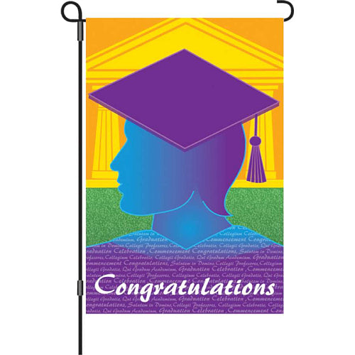 51648_The-Graduate-garden-size-graduation-flag-applique-12-x-18