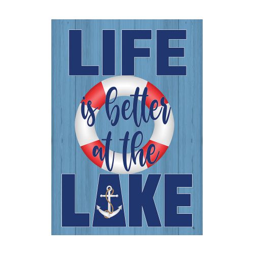 Lake Life garden flag