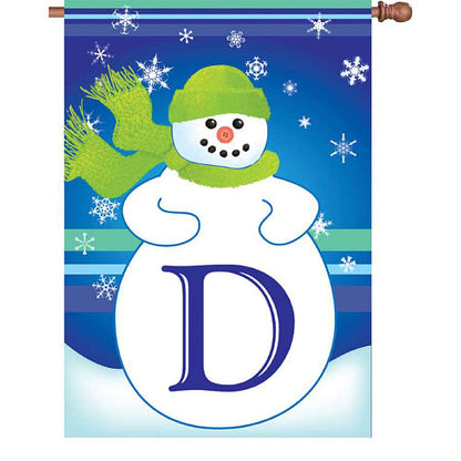 WINTER MONOGRAM Standard Size Flags - 28" x 40" Premier