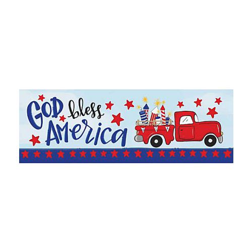 5202SS-Fireworks-Truck-4th-of-july-patriotic-signature-sign-yard-sign