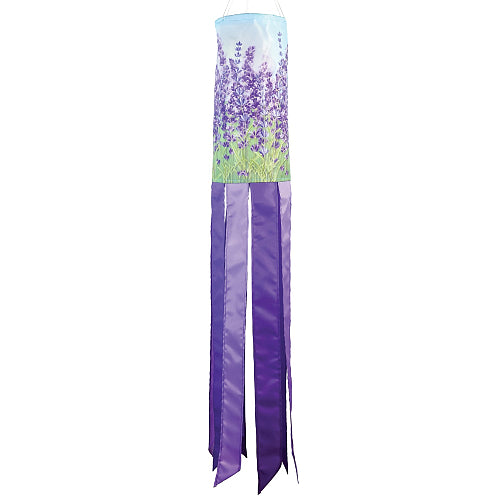 Decorative windsock with lavender design from In The Breeze