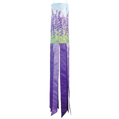 Decorative windsock with lavender design from In The Breeze