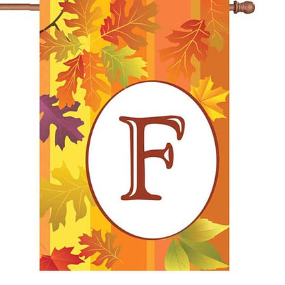 FALL MONOGRAM Standard Size Flags - 28" x 40" Premier