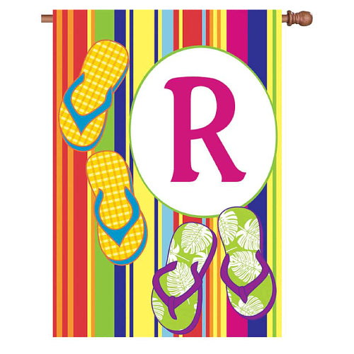 SUMMER MONOGRAM Monogram Standard Size Flags - 28" x 40" Premier