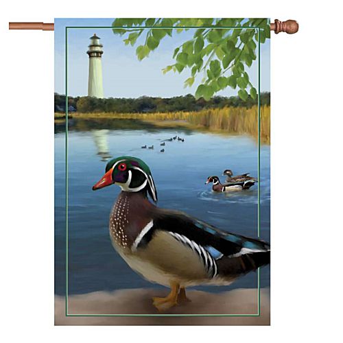 52969_Wood-Ducks-standard-size-pond-lighthouse-flag-28-x-40